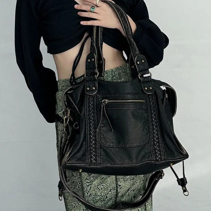 Jeoara - Vintage-Tasche aus Leder