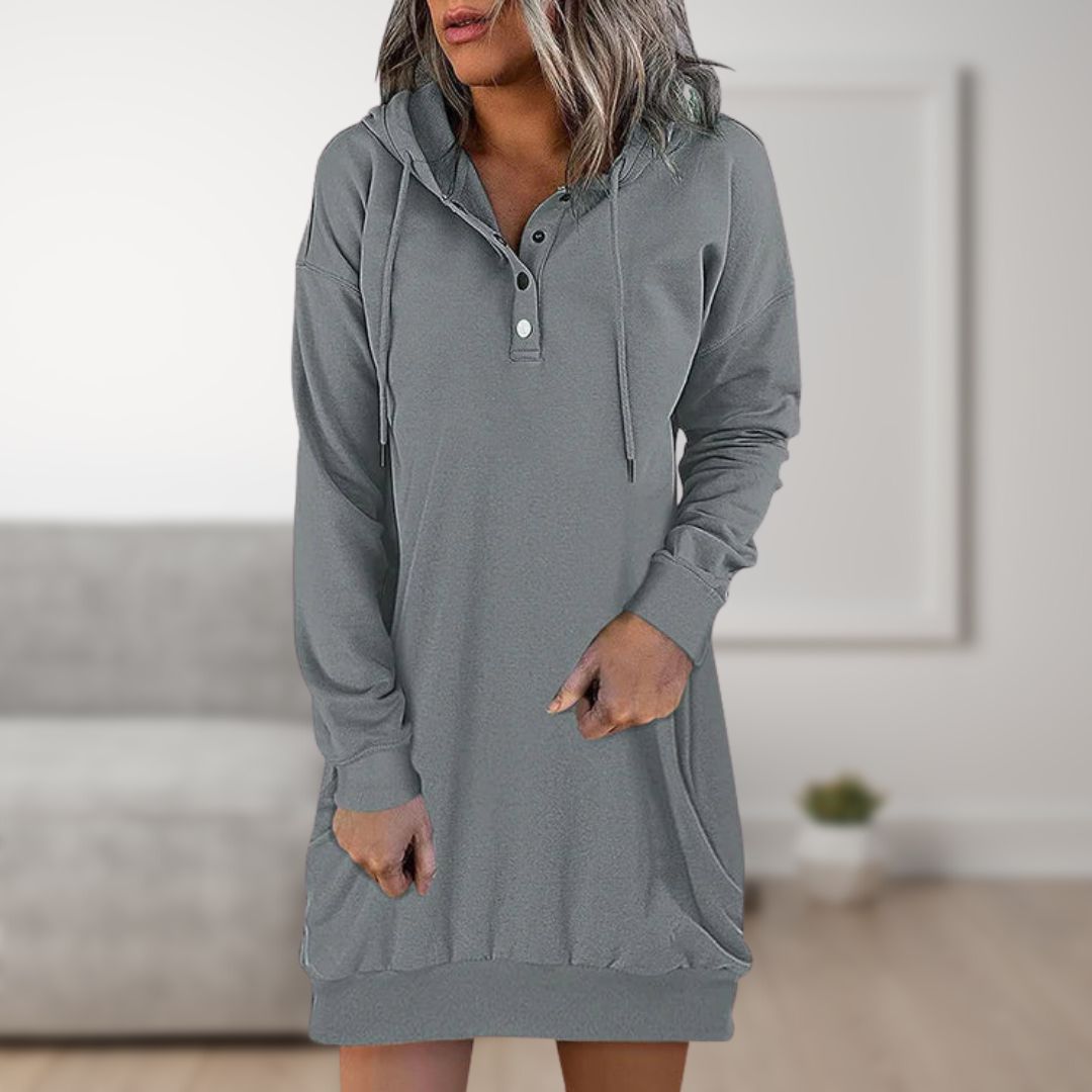 Maja Komfortable Kapuzenkleid