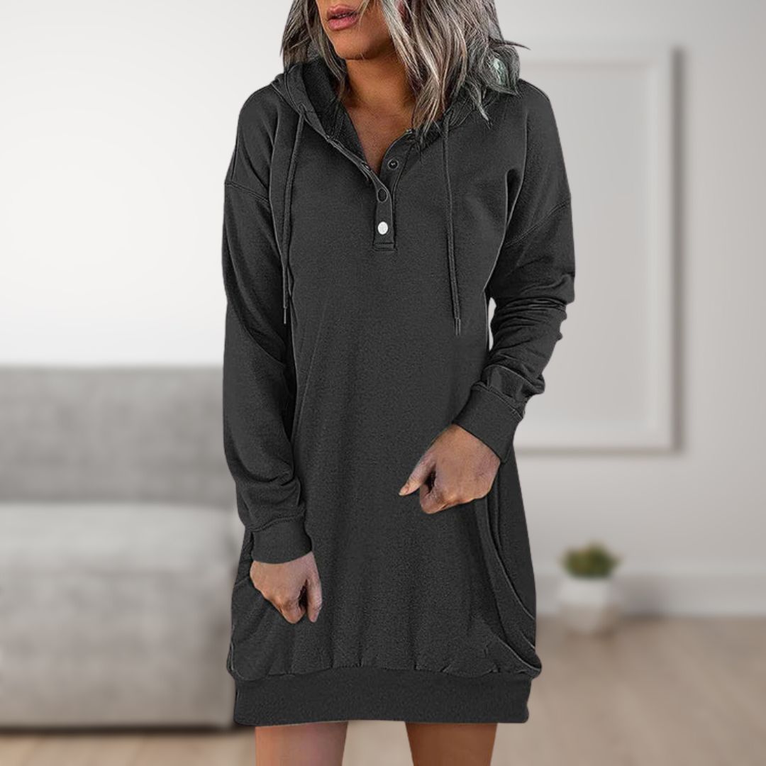 Maja Komfortable Kapuzenkleid