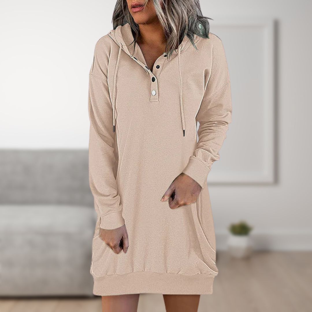 Maja Komfortable Kapuzenkleid