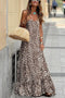 Kaori - Maxikleid mit Leopardenmuster