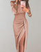 Amelia | Off-shoulder plissiertes Glitzerkleid