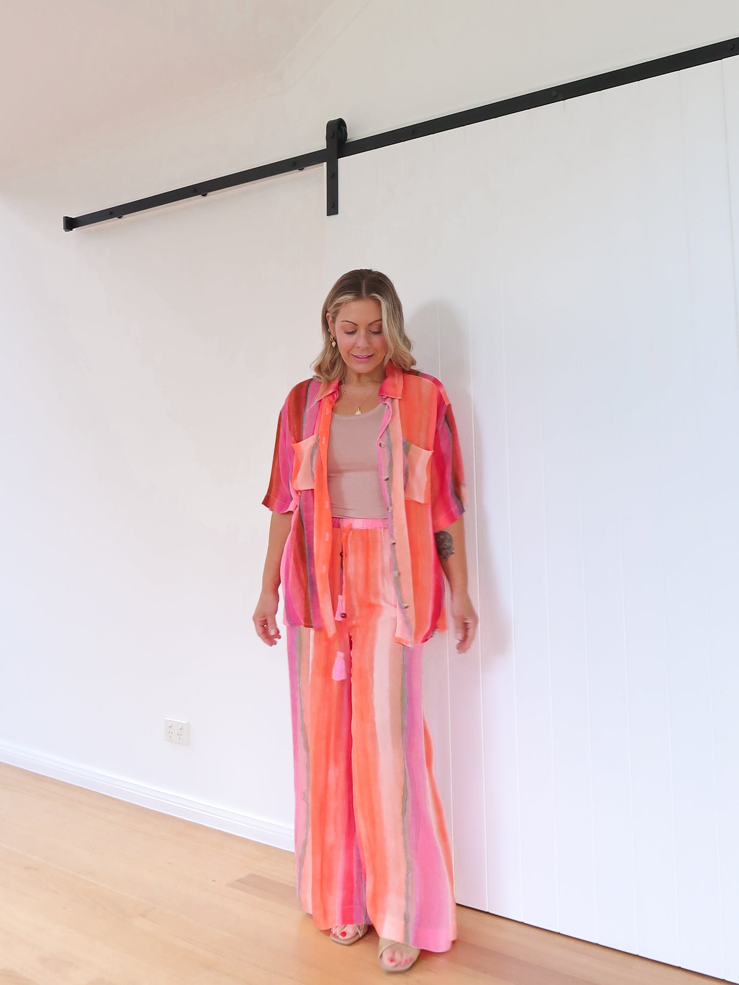 Neblig fließende Culottes