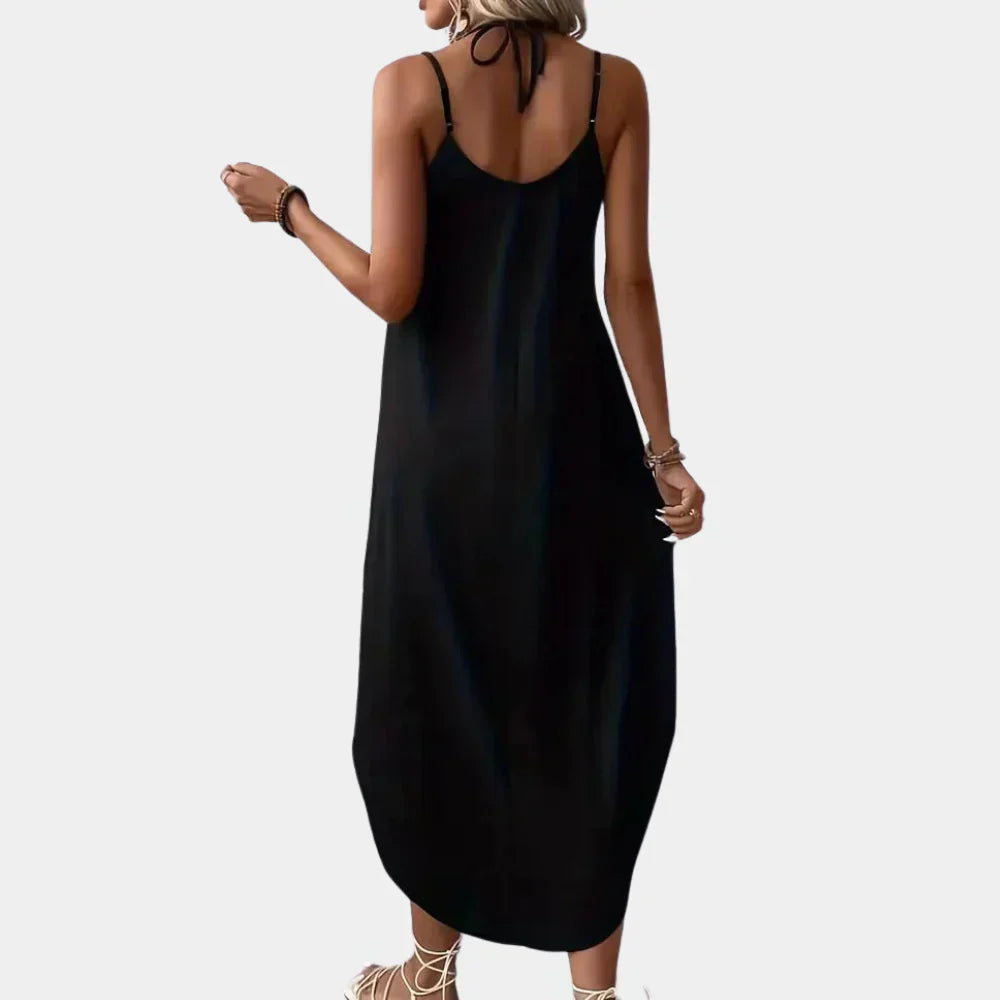Alma Verstellbares Maxi-Kleid – Stilvolles und Leichtes Kleid mit Seitenschlitz
