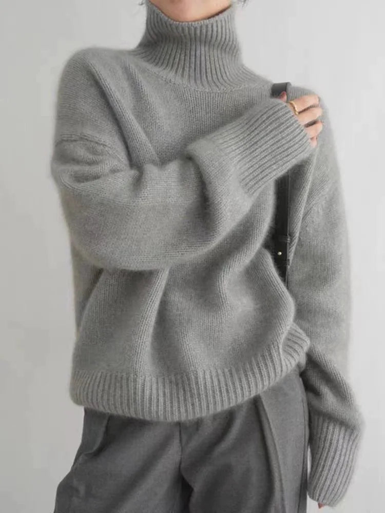 Leinen - Rollkragenpullover