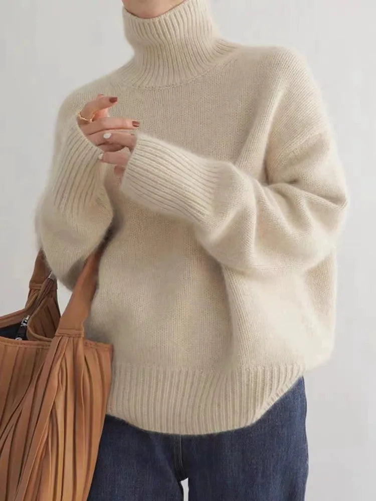 Leinen - Rollkragenpullover
