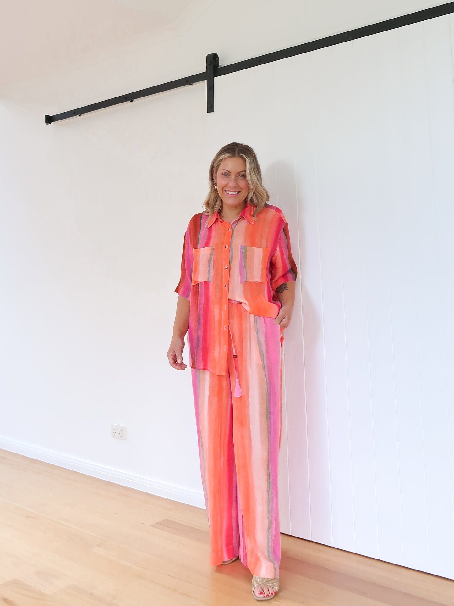 Neblig fließende Culottes