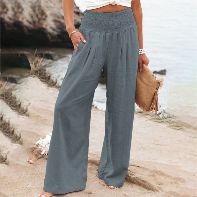 Alma – Stilvolle Hosen mit Seitentaschen und Elastischem Bund