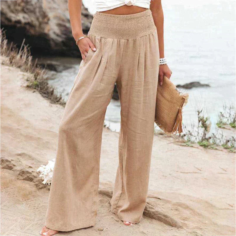 Alma – Stilvolle Hosen mit Seitentaschen und Elastischem Bund
