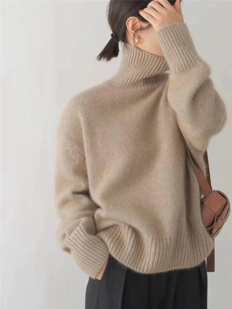 Leinen - Rollkragenpullover