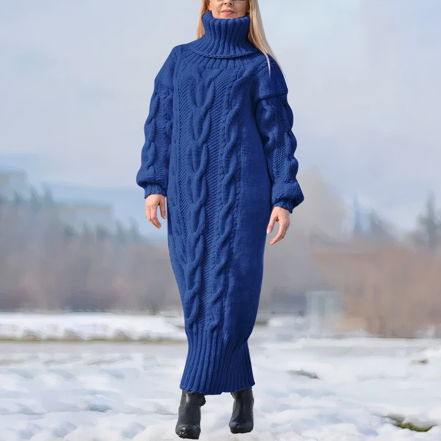 Gedrehtes Strickkleid - Marley