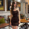 Damen elegantes Minimal Kleid aus hochwertigem Satin WOLFF