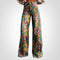 Lotte | Vintage Print Lässige weite Hose