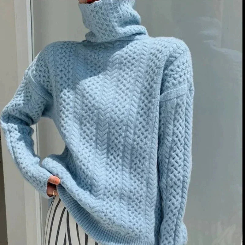 BOUCLÉ COUTURE Rollkragenpullover