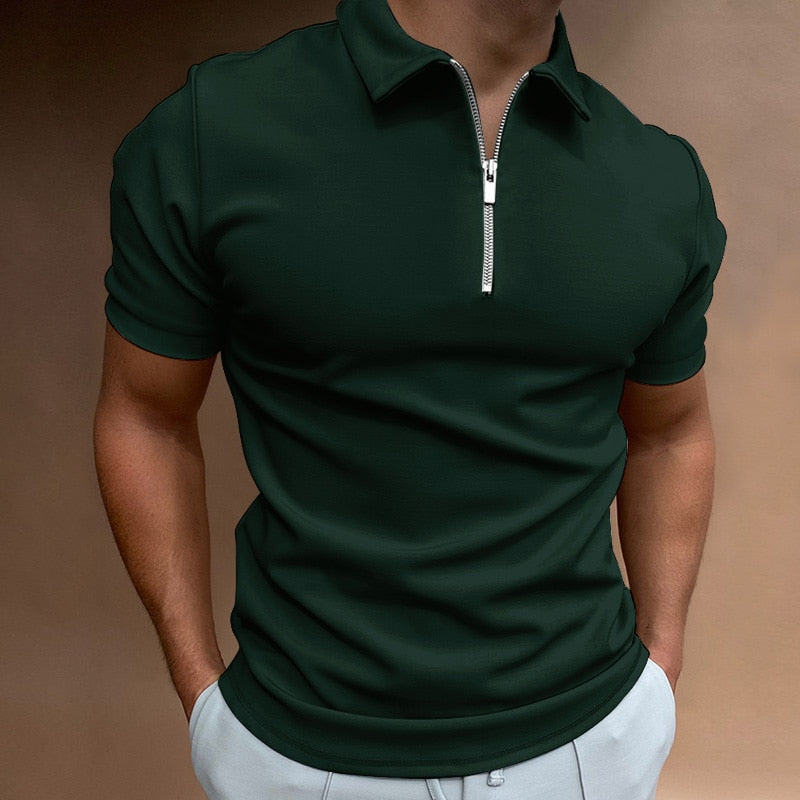 Santiago - Reißverschluss-Polo