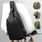 Dion - Schwarzer Crossbody-Rucksack für Männer