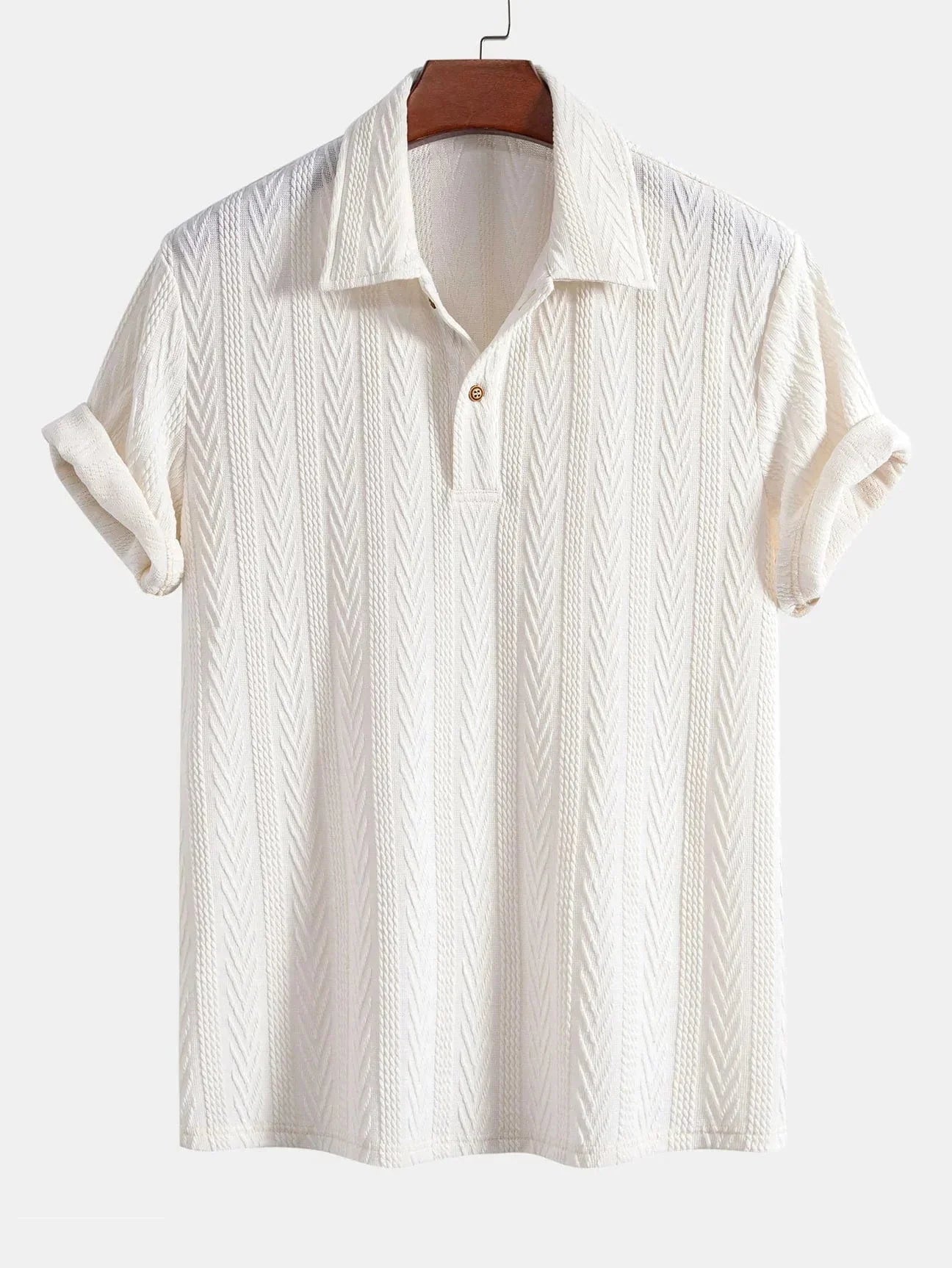Edouard|Beige Polohemd für Männer