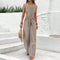 Gabriella - Eleganter Jumpsuit mit Gürtel und geometrischem Druck