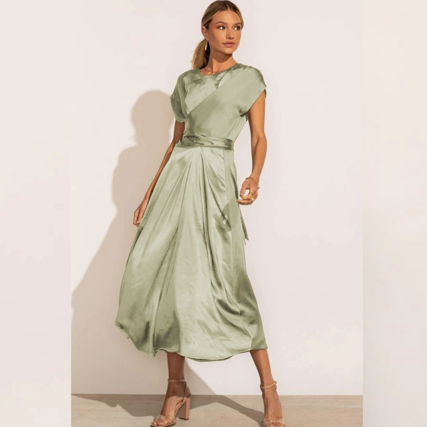 Victoria Elegante Drapierte Kleid – Sofistizierter Stil für Jeden Anlass