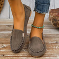 Lars Leichtgewicht Wildlederschuhe mit rutschfester flacher Sohle