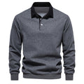Elegantes Langarm-Poloshirt für Herren mit klassischem Kragen