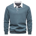 Elegantes Langarm-Poloshirt für Herren mit klassischem Kragen