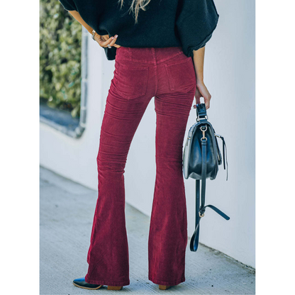Damen Ausgestellte Bootcut Hose | Hohe Taille