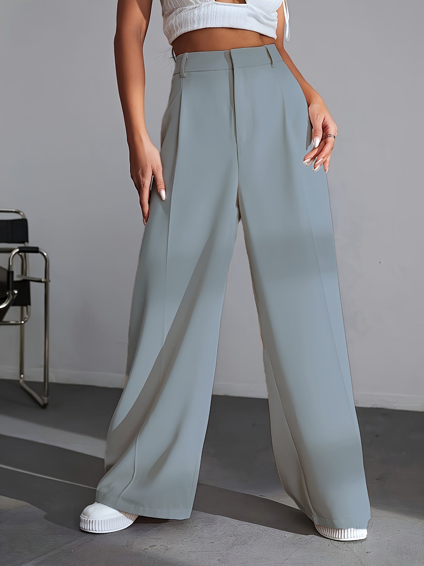 Eira - Weite Hose aus Luxuriösem Stoff