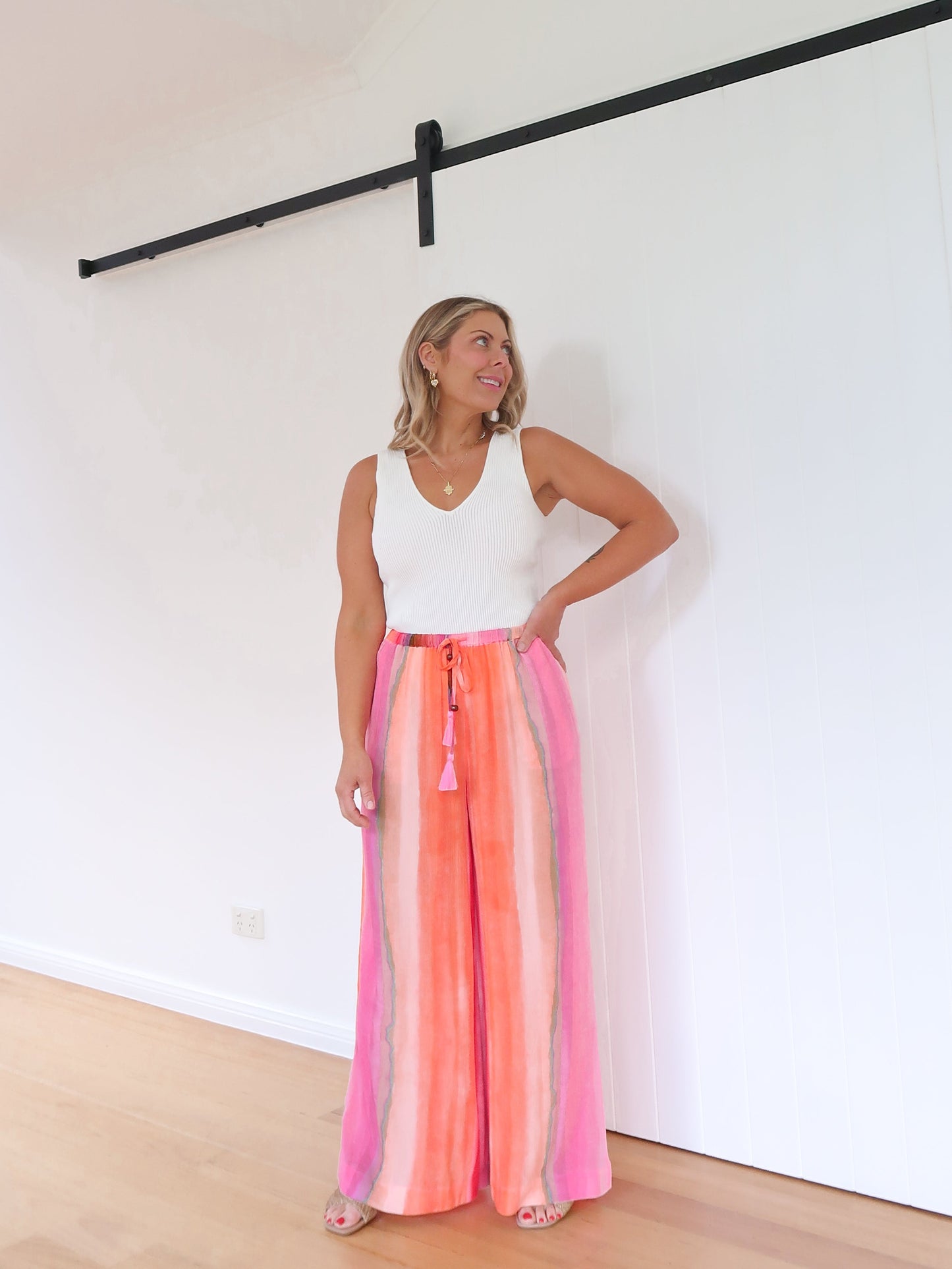 Neblig fließende Culottes