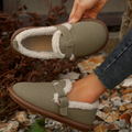 Lora - Gemütliche Plüsch Slip-On Hausschuhe