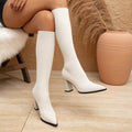 Isabella – Knielange Stiefel mit Spitze und Absatz