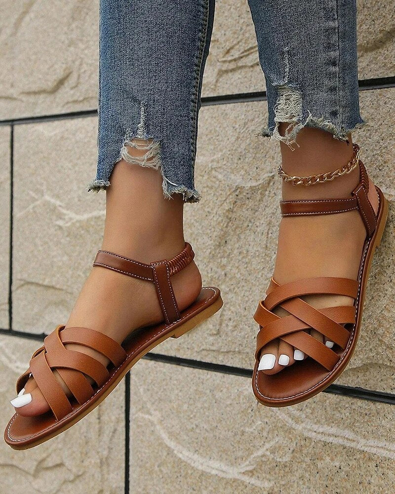 Hannelore - Orthopädische Crisscross-Sandalen