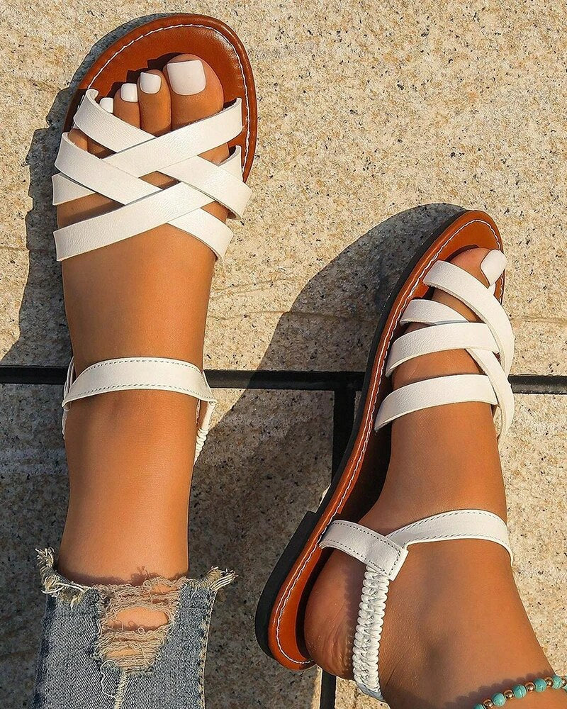 Hannelore - Orthopädische Crisscross-Sandalen
