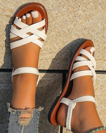 Hannelore - Orthopädische Crisscross-Sandalen