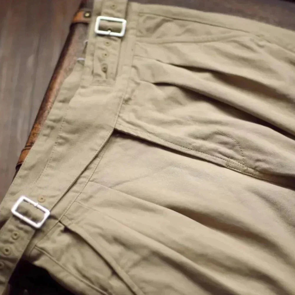 Enzo - Gurkha-Hose mit Faltenfront für Eleganten Look