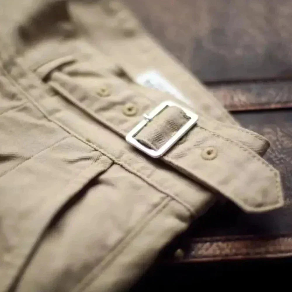 Enzo - Gurkha-Hose mit Faltenfront für Eleganten Look