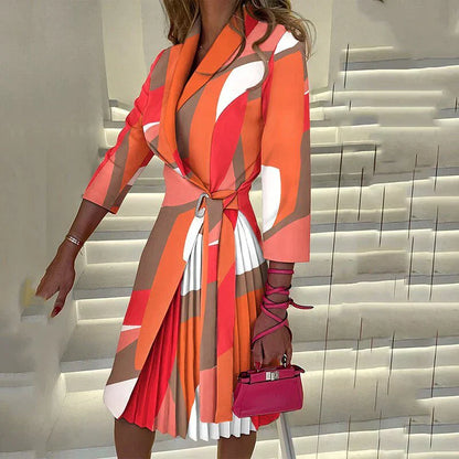 Harley - Elegante Jackenstil-Oberteil und plissiertes Kleid mit Rock