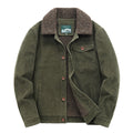 Teddyplüschjacke mit Aufschlägen für Männer