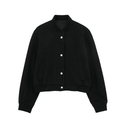Boridashop | Pilotenjacke mit gerippter Struktur und Stehkragen