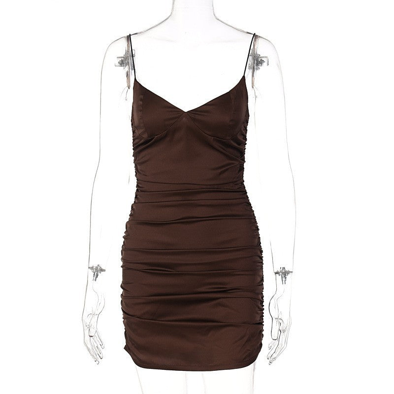 Damen figurbetontes Cocktailkleid mit raffinierten Rüschendetails WOLFF