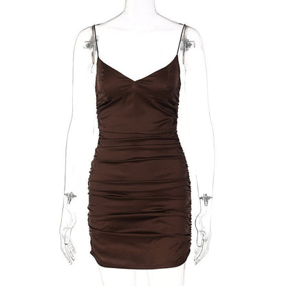 Damen figurbetontes Cocktailkleid mit raffinierten Rüschendetails WOLFF