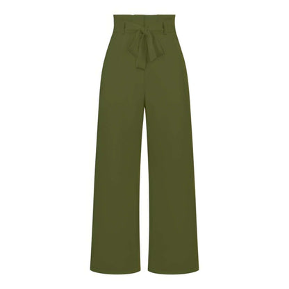 Sofie – Verstellbare Hochtaillierte Hose mit Weitem Bein