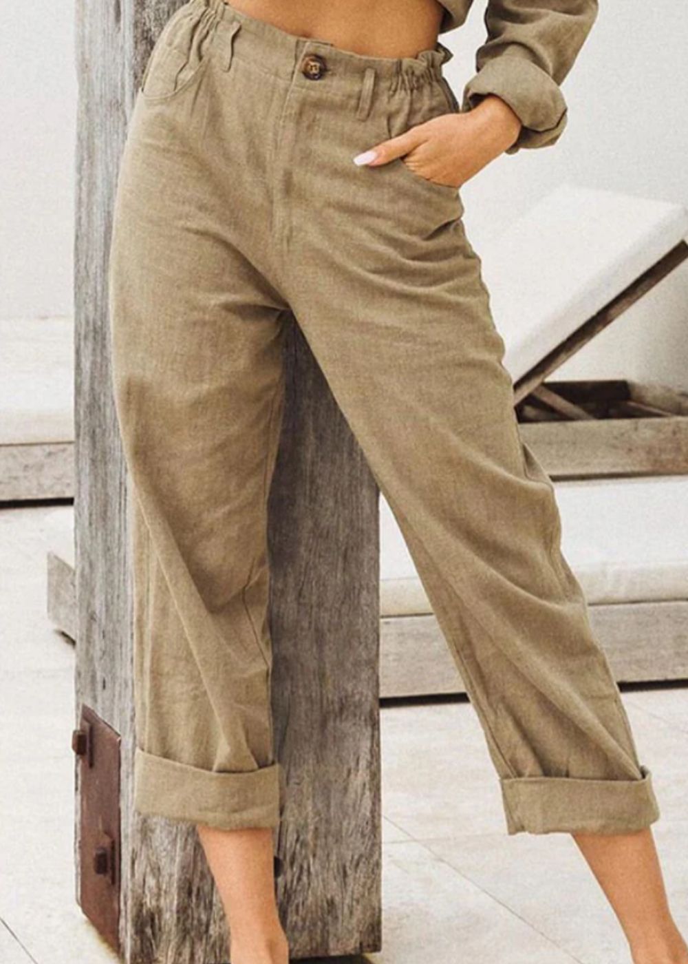 Soraya- Stilvolle hosen aus Leinen