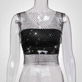 Sparkle | Crop Top ohne Ärmel
