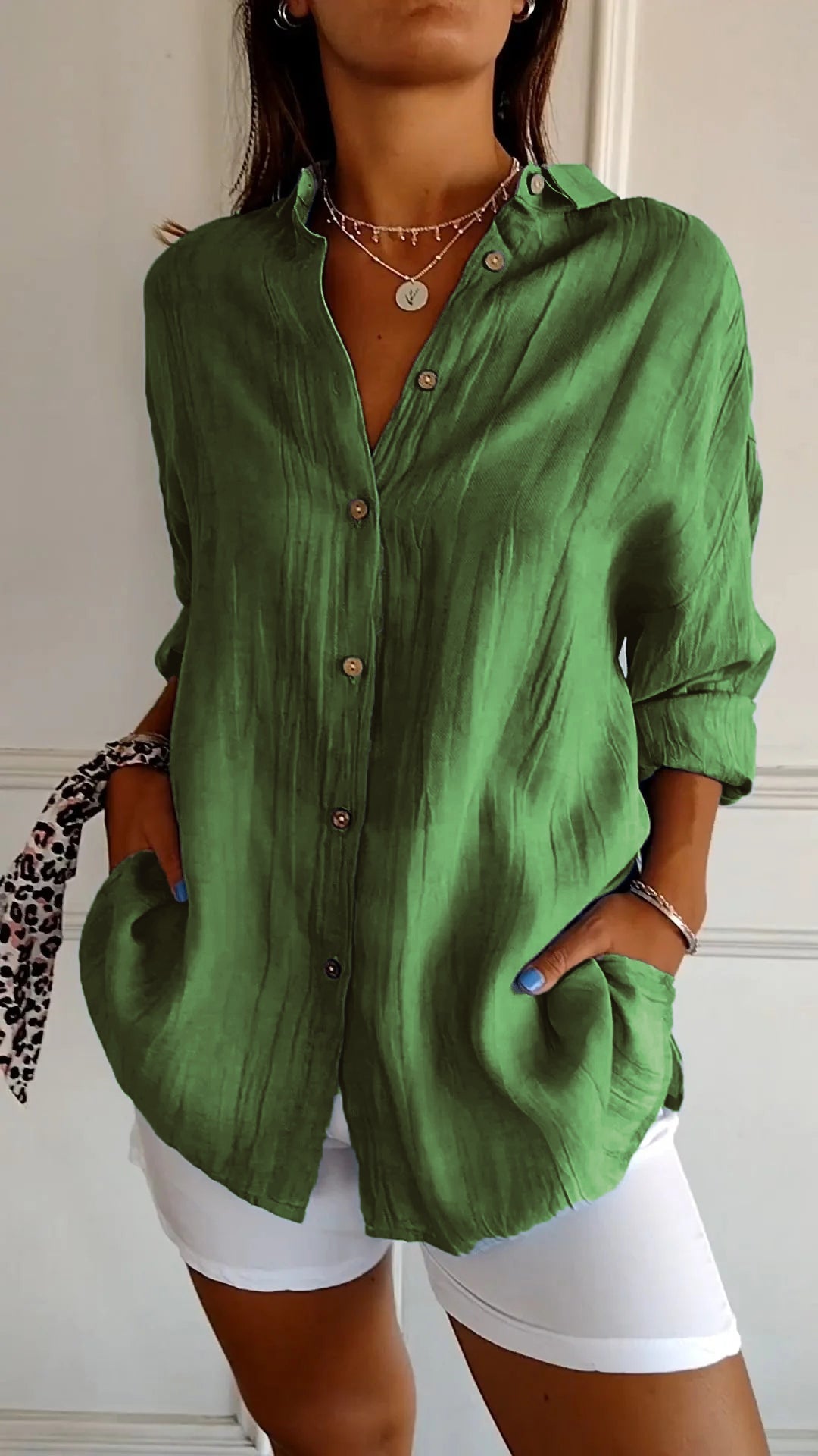 Nira | Damen Sommer Hemd | Langarm