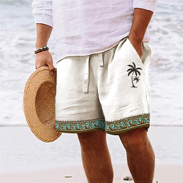 Kokosnuss Druck Sommer Shorts - Enrico