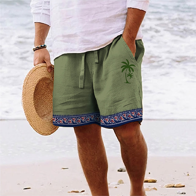 Kokosnuss Druck Sommer Shorts - Enrico