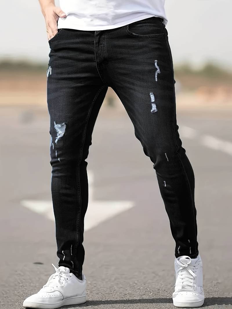 Vielseitige zerrissene Denim-Jeans - Jerwin