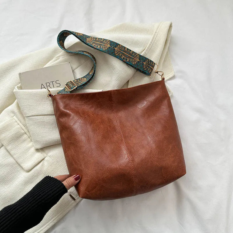 Vintage Leder Umhängetasche für Frauen - Kelsey