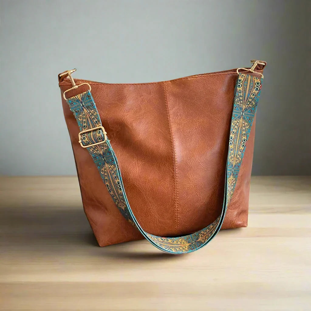 Vintage Leder Umhängetasche für Frauen - Kelsey